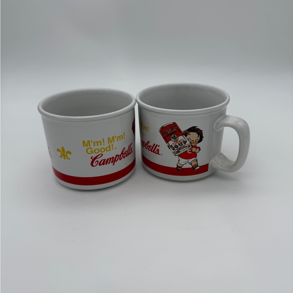 M’m! M’m! Good! Houston Harvest 2004 Campbell’s Soup Mug Set W/ Handles #31359